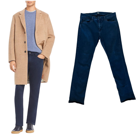 Anthropologie Other - Anthropologie Paige Jeans Transcend Federal Slim Straight Fit Coleman Blue Sz 34